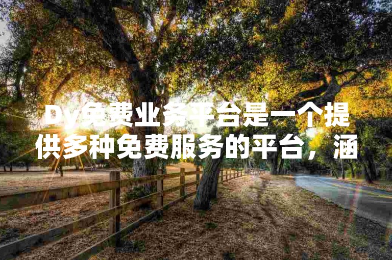 Dy免费业务平台是一个提供多种免费服务的平台，涵盖了从云存储到在线办公工具的广泛功能。