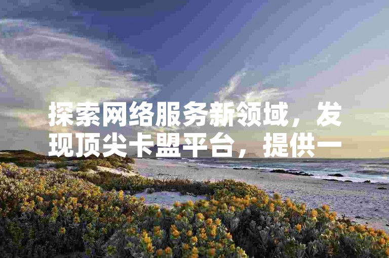 探索网络服务新领域，发现顶尖卡盟平台，提供一站式抖音账号交易与小红书业务自助下单服务，专业可靠，用户首选。