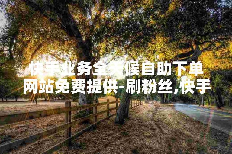 快手业务全天候自助下单网站免费提供-刷粉丝,快手评论网页。