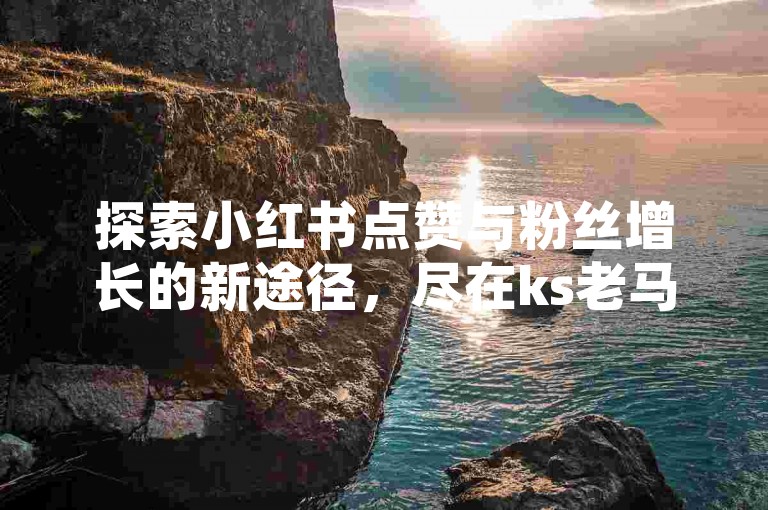 探索小红书点赞与粉丝增长的新途径，尽在ks老马业务自助下单平台，享受超值低价服务。