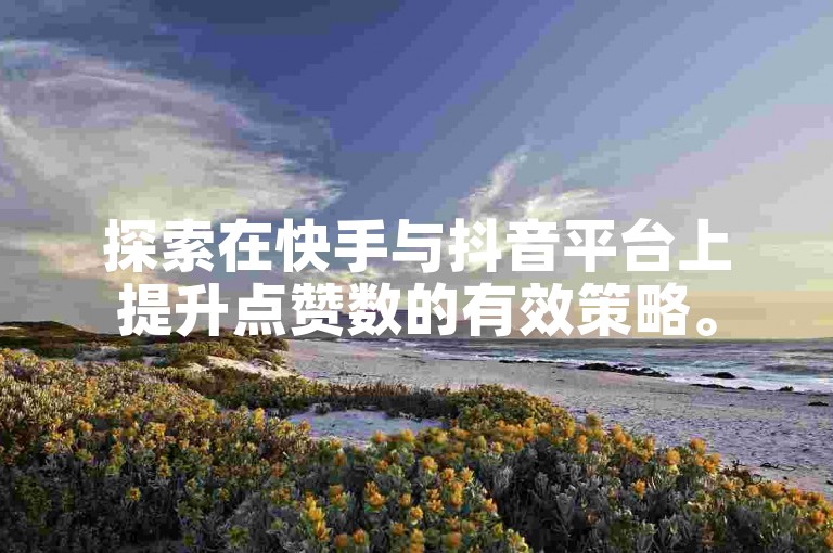 探索在快手与抖音平台上提升点赞数的有效策略。