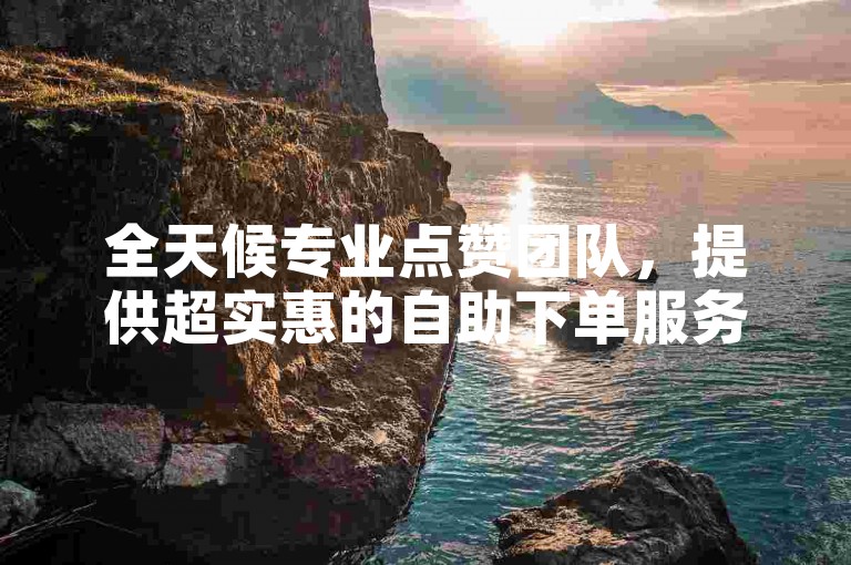 全天候专业点赞团队，提供超实惠的自助下单服务。