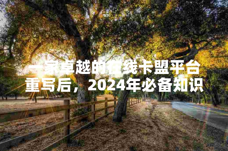 一家卓越的在线卡盟平台重写后，2024年必备知识！