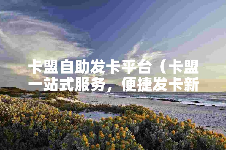 卡盟自助发卡平台（卡盟一站式服务，便捷发卡新选择）