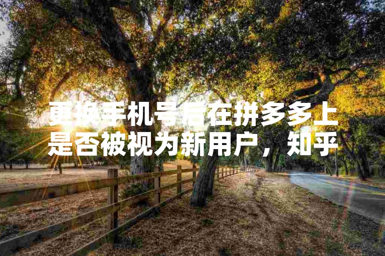 更换手机号后在拼多多上是否被视为新用户，知乎上有相关解析。