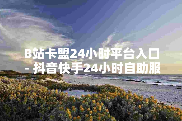 B站卡盟24小时平台入口 - 抖音快手24小时自助服务，探索便捷的在线服务平台，畅享不间断的数字娱乐体验。