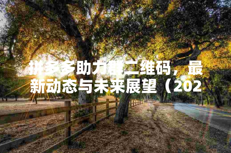拼多多助力群二维码，最新动态与未来展望（2025）