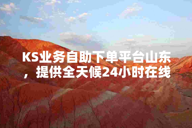KS业务自助下单平台山东，提供全天候24小时在线下单服务。