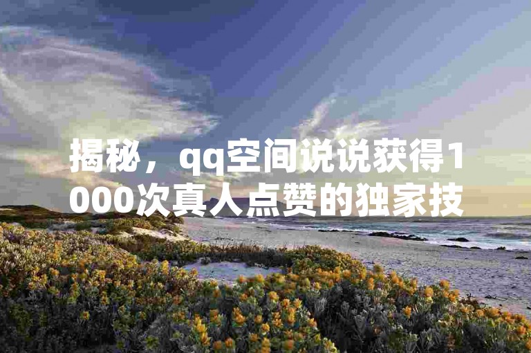 揭秘，qq空间说说获得1000次真人点赞的独家技巧，让你的动态成为热门话题！2025年必备技能。