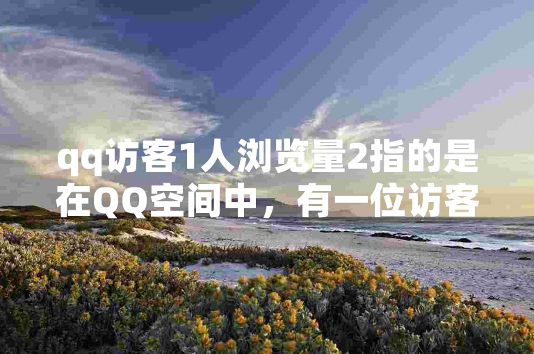 qq访客1人浏览量2指的是在QQ空间中，有一位访客访问了你的页面，并且该页面被浏览了两次。
