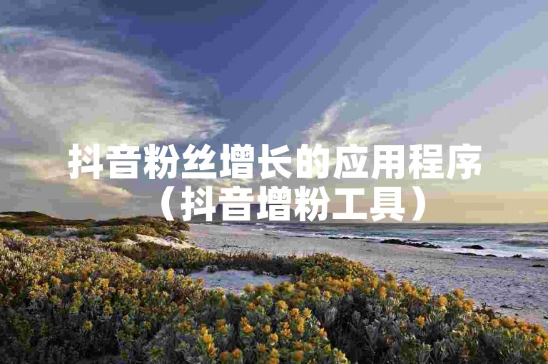 抖音粉丝增长的应用程序（抖音增粉工具）