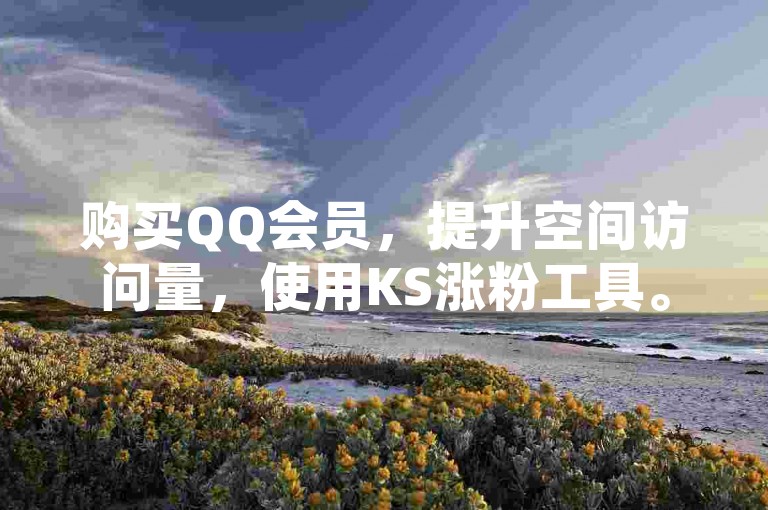 购买QQ会员，提升空间访问量，使用KS涨粉工具。