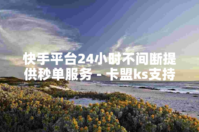 快手平台24小时不间断提供秒单服务 - 卡盟ks支持自助下单。