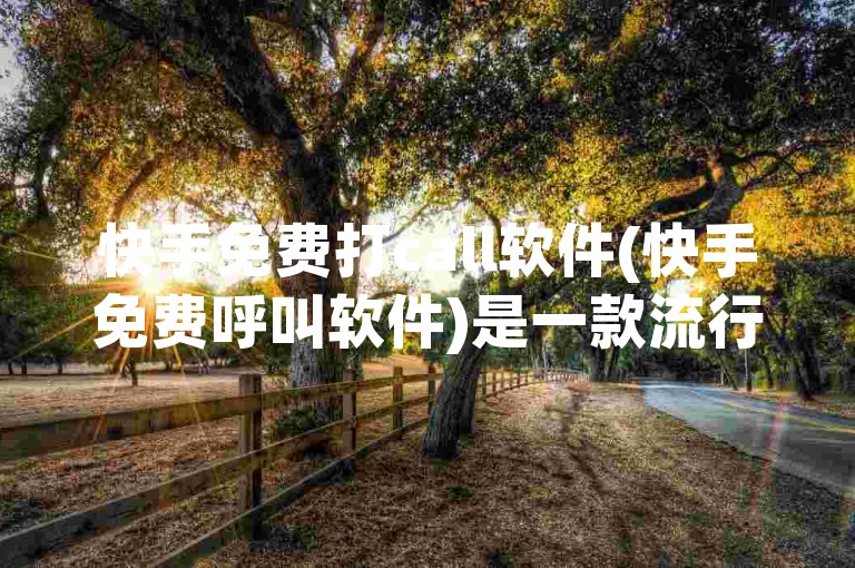 快手免费打call软件(快手免费呼叫软件)是一款流行的社交媒体工具，允许用户通过互联网向朋友或家人发送免费的语音和视频通话。