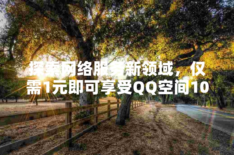 探索网络服务新领域，仅需1元即可享受QQ空间10万访客量，B站粉丝增长服务，全网最低价，君泽货源站等你来体验。