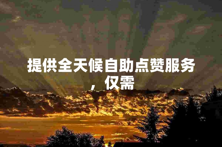 提供全天候自助点赞服务，仅需50元即可享受24小时不间断的点赞支持。