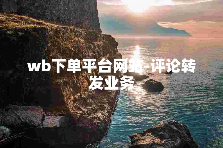 wb下单平台网站-评论转发业务