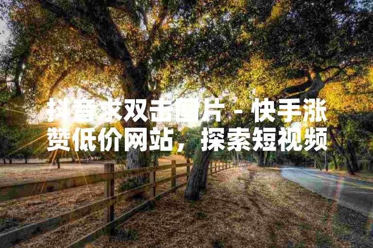 抖音求双击图片 - 快手涨赞低价网站，探索短视频平台互动新策略，提升内容曝光度。