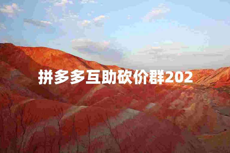 拼多多互助砍价群2025{拼多多互点}