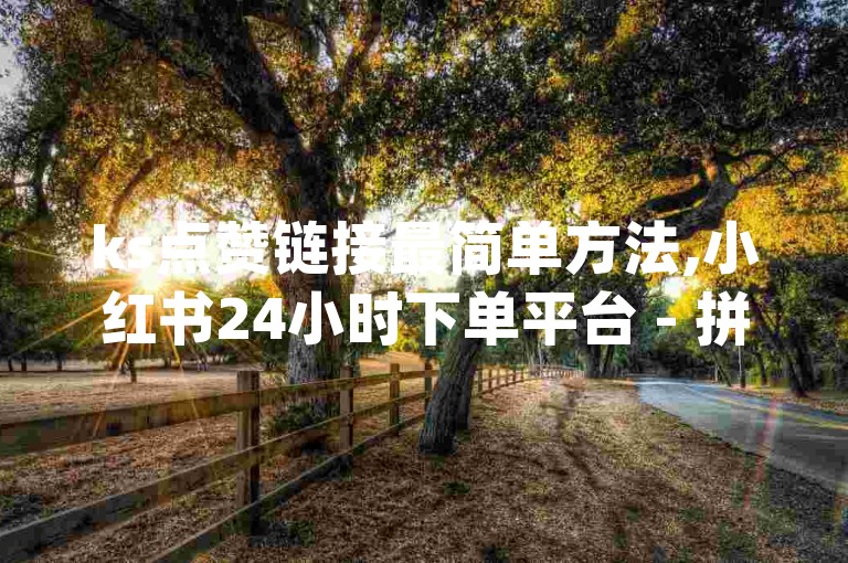 ks点赞链接最简单方法,小红书24小时下单平台 - 拼多多助力刷人软件新人 - dy代刷喜喜网络科技。