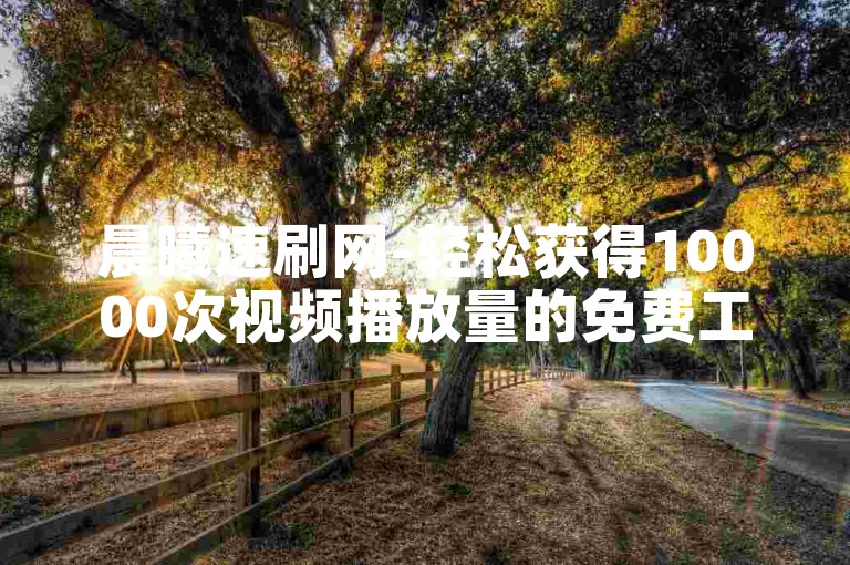 晨曦速刷网-轻松获得10000次视频播放量的免费工具。