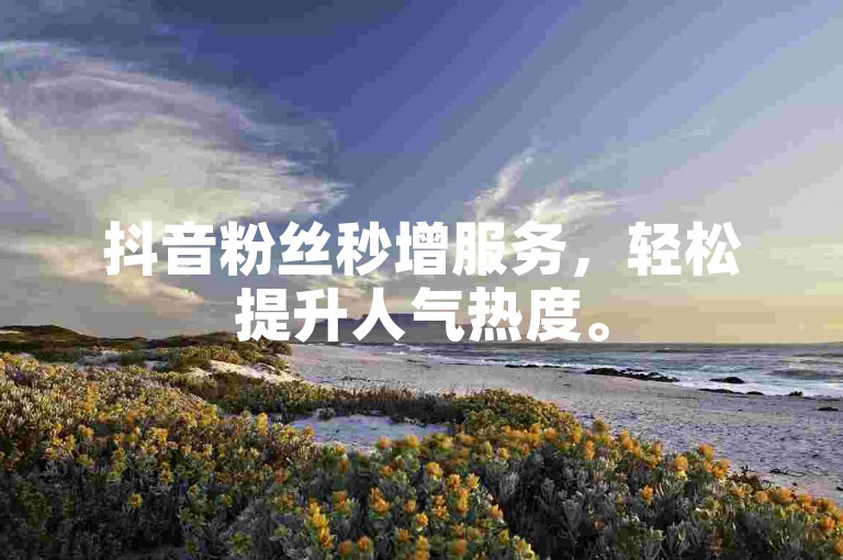 抖音粉丝秒增服务，轻松提升人气热度。