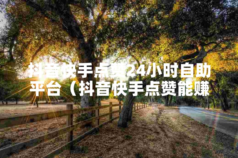 抖音快手点赞24小时自助平台（抖音快手点赞能赚钱吗）