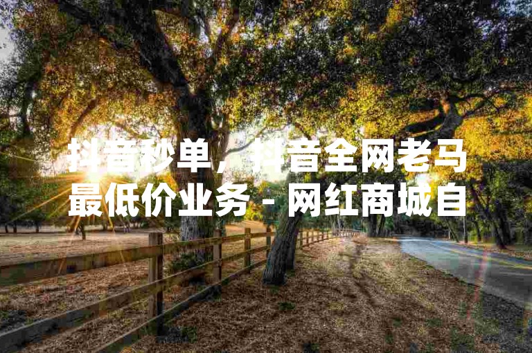 抖音秒单，抖音全网老马最低价业务 - 网红商城自助下单网址是什么 - qq永久业务卡盟网站。