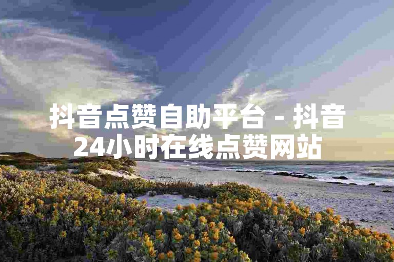 抖音点赞自助平台 - 抖音24小时在线点赞网站
