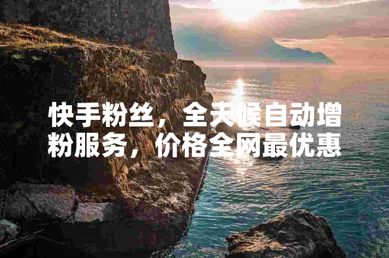 快手粉丝，全天候自动增粉服务，价格全网最优惠 - 视频播放量提升24小时在线 - 推广加速。