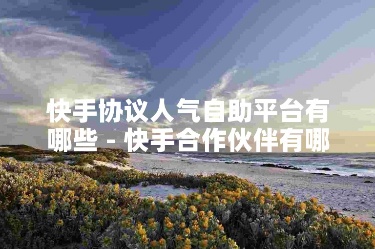 快手协议人气自助平台有哪些 - 快手合作伙伴有哪些自助平台来提升人气！，抖音协议人气自助平台有哪些 - 抖音合作伙伴有哪些自助平台来提升人气！