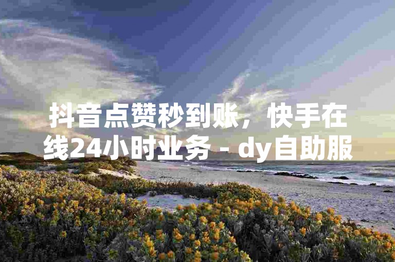 抖音点赞秒到账，快手在线24小时业务 - dy自助服务平台,ks超低价自助下单软件