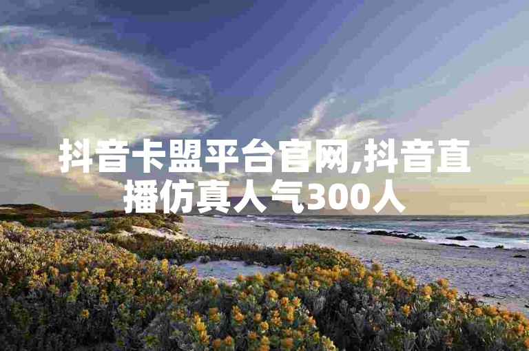 抖音卡盟平台官网,抖音直播仿真人气300人