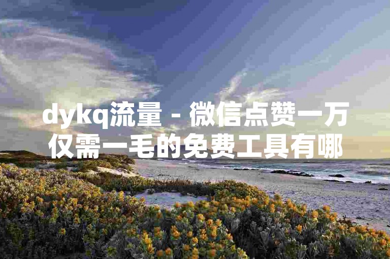 dykq流量 - 微信点赞一万仅需一毛的免费工具有哪些