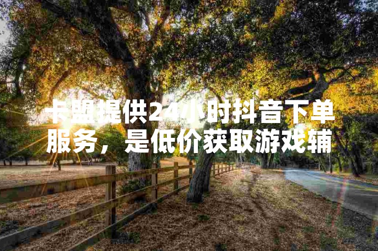 卡盟提供24小时抖音下单服务，是低价获取游戏辅助和QQ会员的理想选择。
