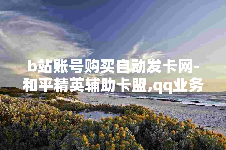 b站账号购买自动发卡网-和平精英辅助卡盟,qq业务平台网站。