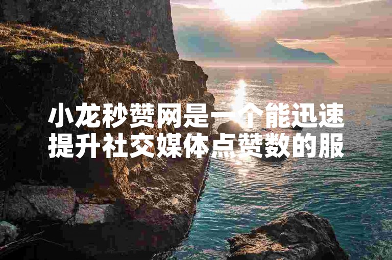 小龙秒赞网是一个能迅速提升社交媒体点赞数的服务平台。