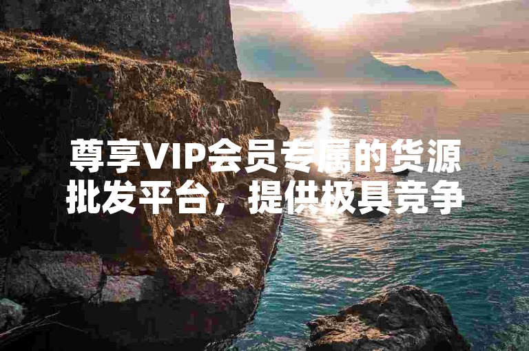尊享VIP会员专属的货源批发平台，提供极具竞争力的超低价格。