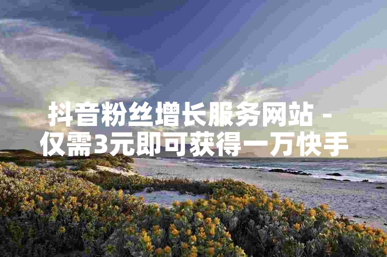 抖音粉丝增长服务网站 - 仅需3元即可获得一万快手粉丝的平台。