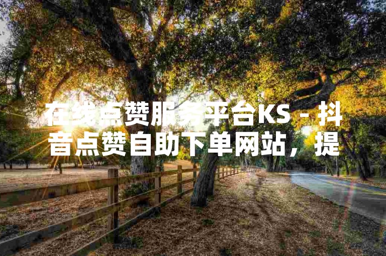 在线点赞服务平台KS - 抖音点赞自助下单网站，提供50个赞的快速服务。
