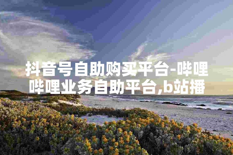 抖音号自助购买平台-哔哩哔哩业务自助平台,b站播放量自助平台。