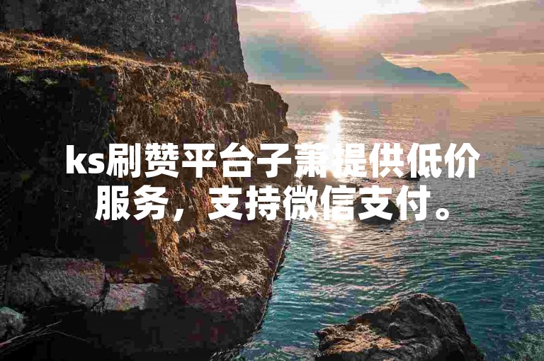 ks刷赞平台子萧提供低价服务，支持微信支付。
