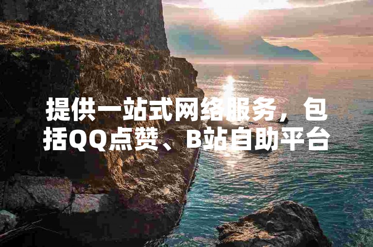 提供一站式网络服务，包括QQ点赞、B站自助平台、抖音充值和游戏点卡批发。