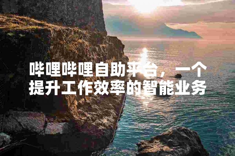 哔哩哔哩自助平台，一个提升工作效率的智能业务管理解决方案。