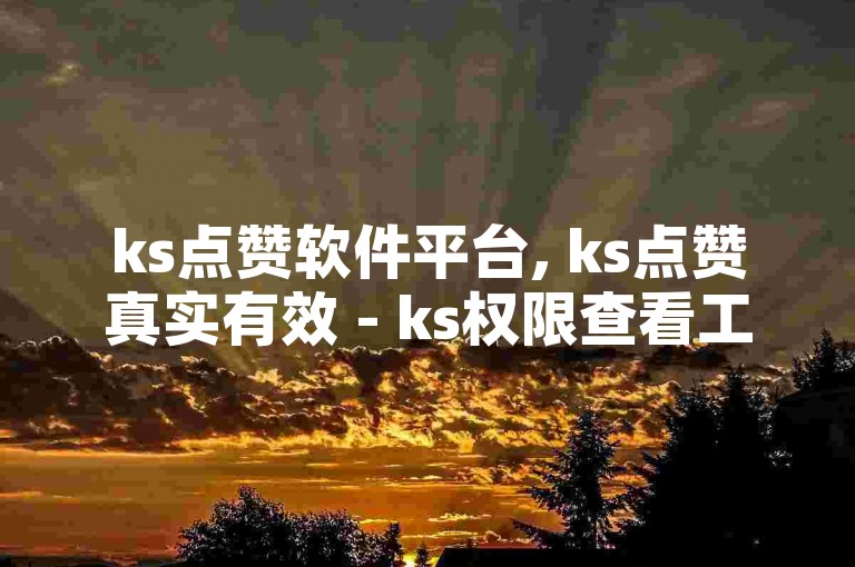 ks点赞软件平台, ks点赞真实有效 - ks权限查看工具免费下载 - ks自助下单系统超划算