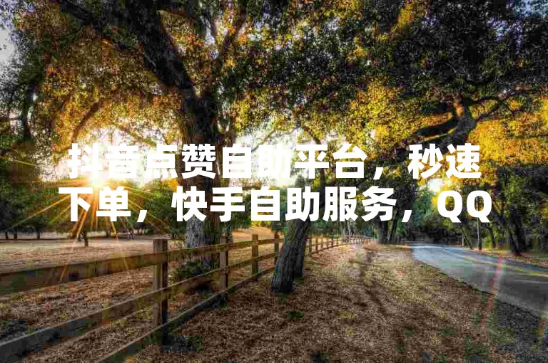 抖音点赞自助平台，秒速下单，快手自助服务，QQ钻业务稳定可靠。