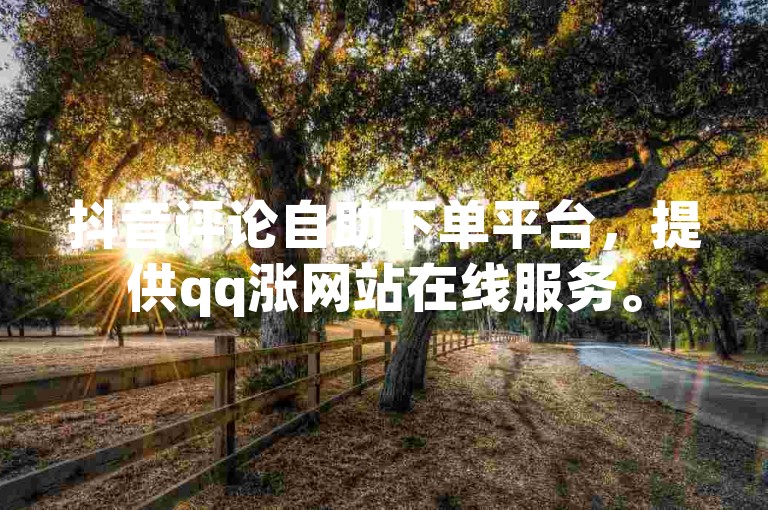 抖音评论自助下单平台，提供qq涨网站在线服务。