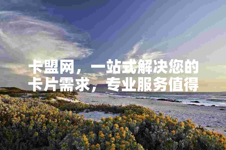 卡盟网，一站式解决您的卡片需求，专业服务值得信赖。