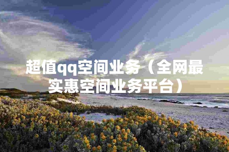 超值qq空间业务（全网最实惠空间业务平台）