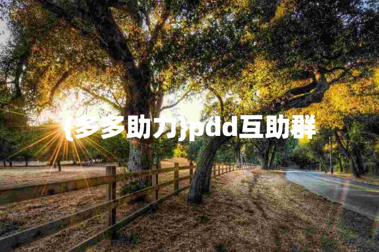 {多多助力}pdd互助群